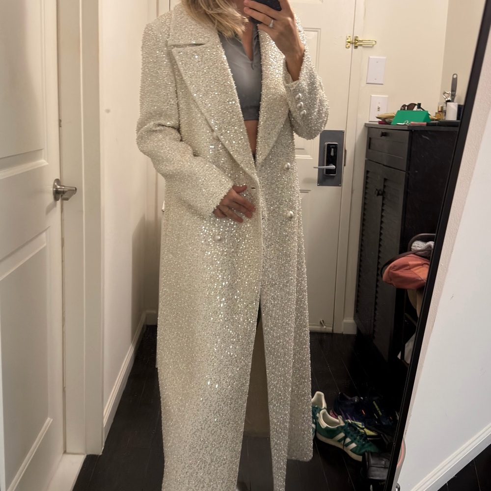 ALICE+OLIVIA NICHOLAS EMBELLISHED COAT SIZE SMALL - Picture 12 of 12